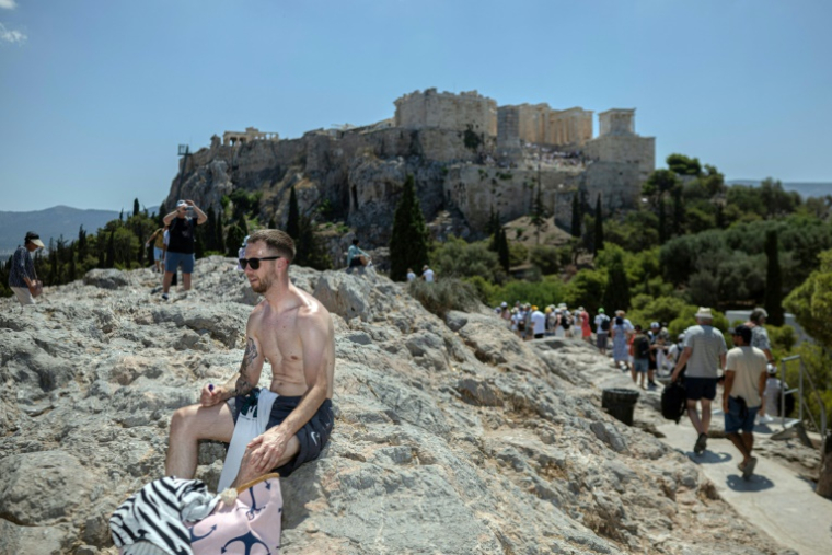 A Athènes, en Grèce, le 1er juillet 2025 ( AFP / ANGELOS TZORTZINIS )