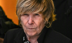 La papesse de la presse people Mimi Marchand, le 26 mai 2025 au tribunal correctionnel de Paris ( AFP / Leo VIGNAL )