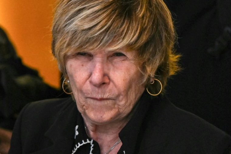 La papesse de la presse people Mimi Marchand, le 26 mai 2025 au tribunal correctionnel de Paris ( AFP / Leo VIGNAL )