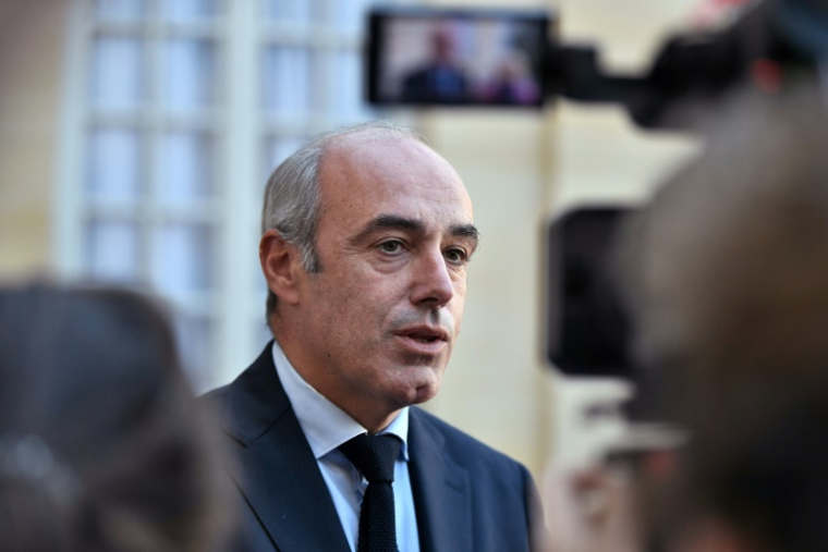 Le député LR d'Eure-et-Loir, Olivier Marleix, à Paris le 22 septembre 2022 ( AFP / STEPHANE DE SAKUTIN )