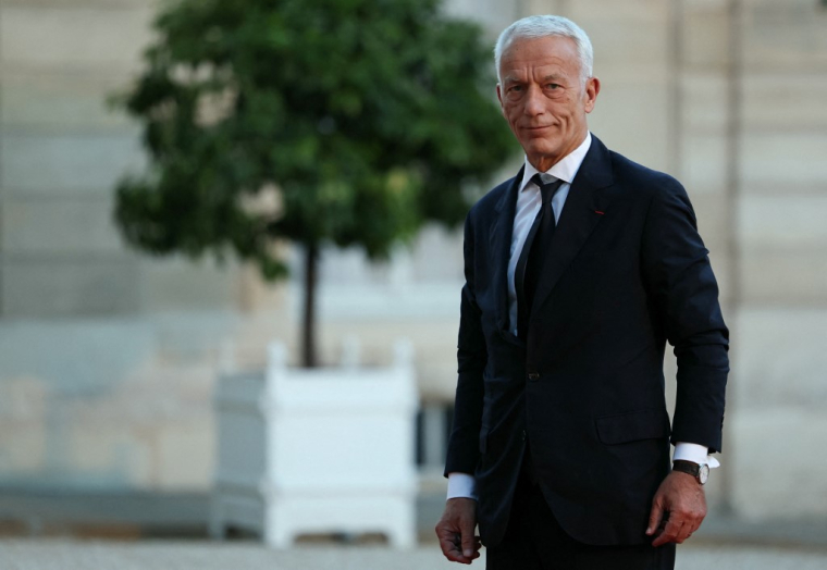 Patrick Martin à Paris, le 4 octobre 2024. ( AFP / THOMAS SAMSON )