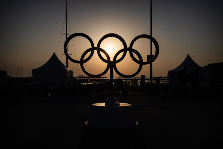 A Marseille, le 1er août 2024. ( AFP / CLEMENT MAHOUDEAU )