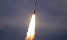Un lancement de fusée Atlas V dans le cadre du projet Amazon Kuiper, à Cap Canaveral, le 28 avril 2025 ( GETTY IMAGES NORTH AMERICA / MIGUEL J. RODRIGUEZ CARRILLO )