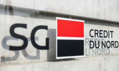 Facade d'une agence de la Société Générale à Lille le 25 mars 2025.  ( AFP / Sameer Al-DOUMY )