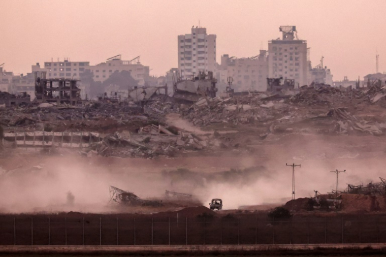 La bande de Gaza vue depuis Israël, le 1er juillet 2025 ( AFP / Jack GUEZ )