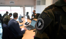 L'Académie de la CyberDéfense du Commandement de la cyberdéfense (COMCYBER) en région rennaise, le 18 mars 2021. ( AFP / DAMIEN MEYER )