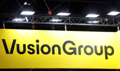 Le logo de VusionGroup est visible lors de la conférence Viva Technology