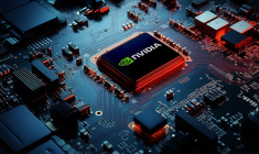 Une puce Nvidia (crédit photo : Adobe Stock /  )