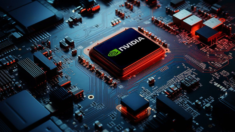 Une puce Nvidia (Crédits: Adobe Stock)