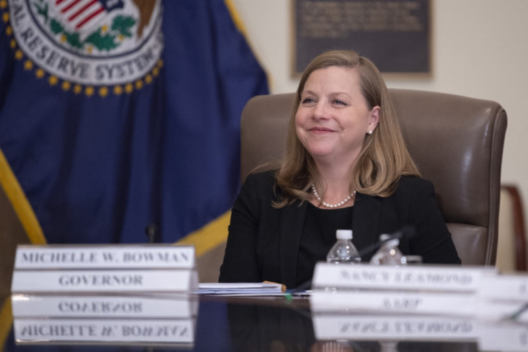 Michelle Bowman, à Washington DC, en 2019 ( AFP / ERIC BARADAT )