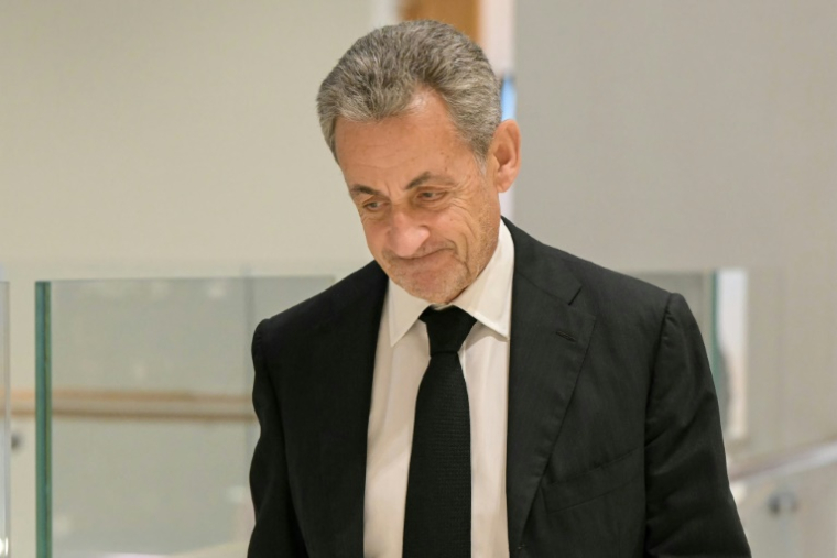 L'ancien président de la République Nicolas Sarkozy, à Paris le 20 janvier 2025 ( AFP / Bertrand GUAY )