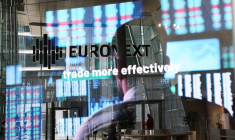 Bourse Euronext dans le quartier d'affaires de La Défense à Paris