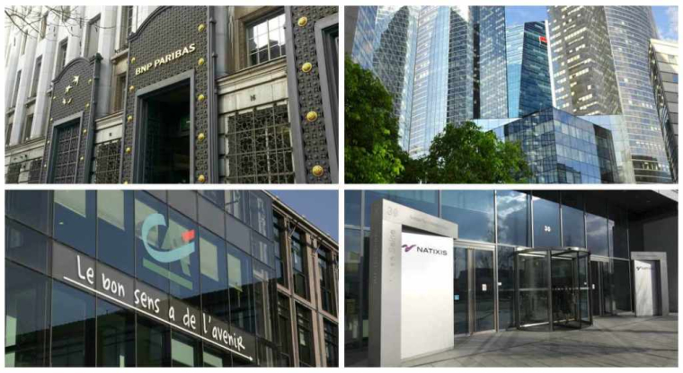 Le sièges des grandes banques françaises. (© L. Grassin / DR / Crédit Agricole)