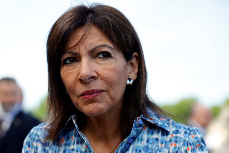 Anne Hidalgo à Paris, le 14 juillet 2022. ( POOL / SARAH MEYSSONNIER )