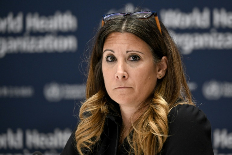 l'épidémiologiste américaine Maria Van Kerkhove, au siège de l'OMS, le 10 décembre 2024 à Genève ( AFP / Fabrice COFFRINI )