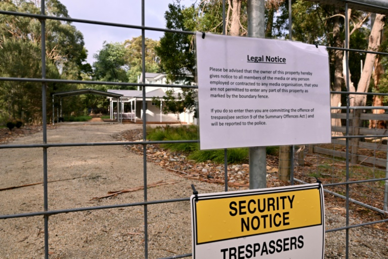 La maison de l'Australienne Erin Patterson, le 28 mai 2025 à Leongatha, jugée pour avoir tué trois personnes avec un plat de bœuf Wellington aux champignons vénéneux ( AFP / William WEST )