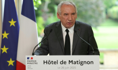 Le Premier ministre François Bayrou le 26 juin 2025, à l'hôtel Matignon, à Paris ( AFP / Thomas SAMSON )