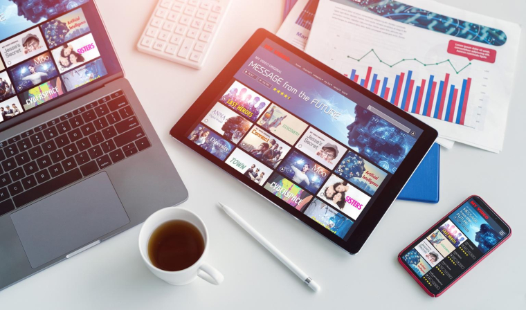 Salto, la plateforme de SVOD française, rassemble les contenus de TF1, M6 et France Télévisions crédit photo : Shutterstock