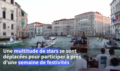 Jeff Bezos et Lauren Sanchez Bezos se rendent à leur fête de mariage à Venise