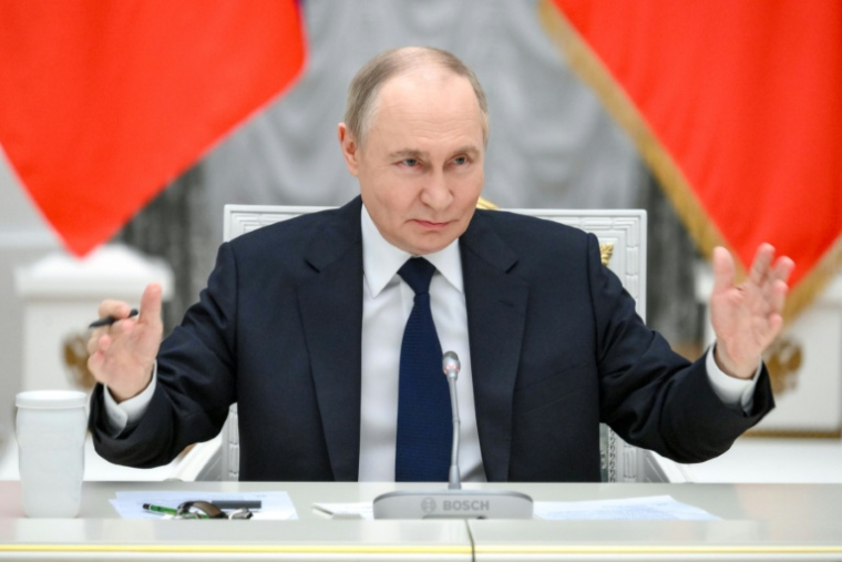 Le président russe Vladimir Poutine à Moscou, le 26 mai 2025 ( POOL / Grigory SYSOYEV )
