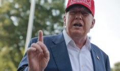 Donald Trump à Washington, aux États-Unis, le 1er juillet 2025. ( GETTY IMAGES NORTH AMERICA / ANNA MONEYMAKER )