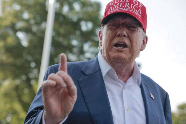 Donald Trump à Washington, aux États-Unis, le 1er juillet 2025. ( GETTY IMAGES NORTH AMERICA / ANNA MONEYMAKER )