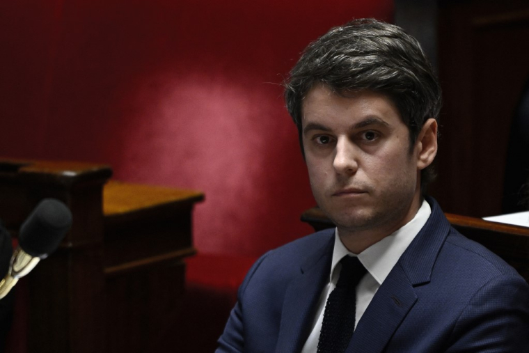 Gabriel Attal à Paris, le 26 mlars 2024. ( AFP / JULIEN DE ROSA )