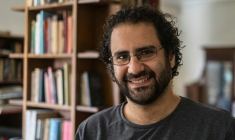 Alaa Abdel Fattah le 17 mai 2019 à son domicile au Caire ( AFP / Khaled DESOUKI )