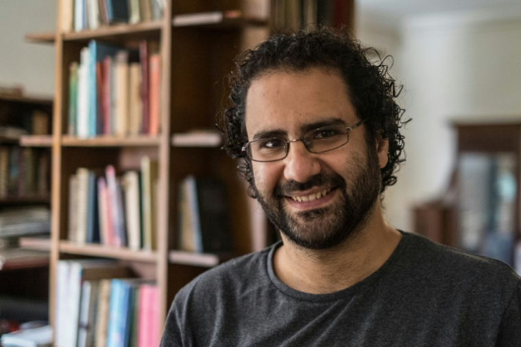 Alaa Abdel Fattah le 17 mai 2019 à son domicile au Caire ( AFP / Khaled DESOUKI )