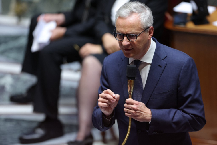 Bruno Le Maire, le 3 octobre 2023, à l'Assemblée nationale ( AFP / THOMAS SAMSON )