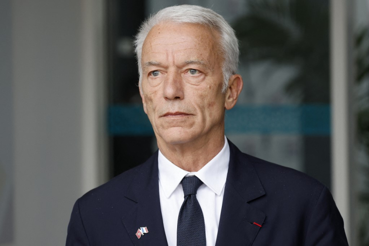 Le président du Medef, Patrick Martin, à Rabat, le 29 octobre 2024 ( AFP / LUDOVIC MARIN )