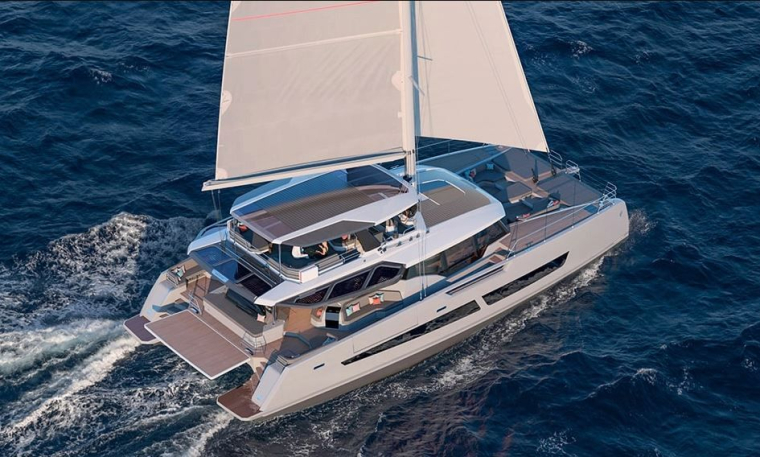 Malgré la contre-performance du mois écoulé, Fountaine Pajot reste dans la sélection. (crédit photo : Fountaine Pajot / )