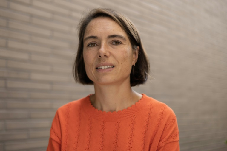 La sénatrice (LR) Christine Lavarde à Boulogne-Billancourt le 19 septembre 2023 ( AFP / THOMAS SAMSON )