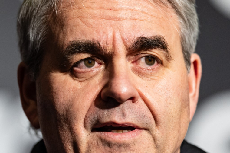 Xavier Bertrand, le 5 février 2024, à Lille ( AFP / SAMEER AL-DOUMY )