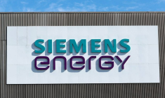 Un logo de Siemens Energy à Mülheim an der Ruhr, Allemagne