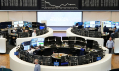 Le graphique de l'indice allemand des prix des actions DAX à la bourse de Francfort
