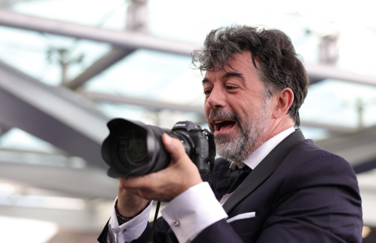 Le présentateur Stéphane Plaza lors de la cérémonie de clôture du 61e Festival de télévision de Monte-Carlo à Monaco, le 21 juin 2022. ( AFP / VALERY HACHE )