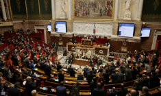 Séance à l'Assemblée nationale, le 11 février 2025 ( AFP / Thibaud MORITZ )