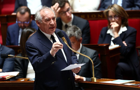 François Bayrou à l'Assemblée nationale à Paris