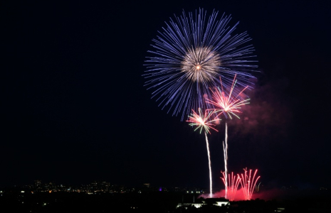 Les feux d'artifice célébrant la fête nationale américaine le 4 juillet 2025 à Washington  ( POOL / Alex Brandon )