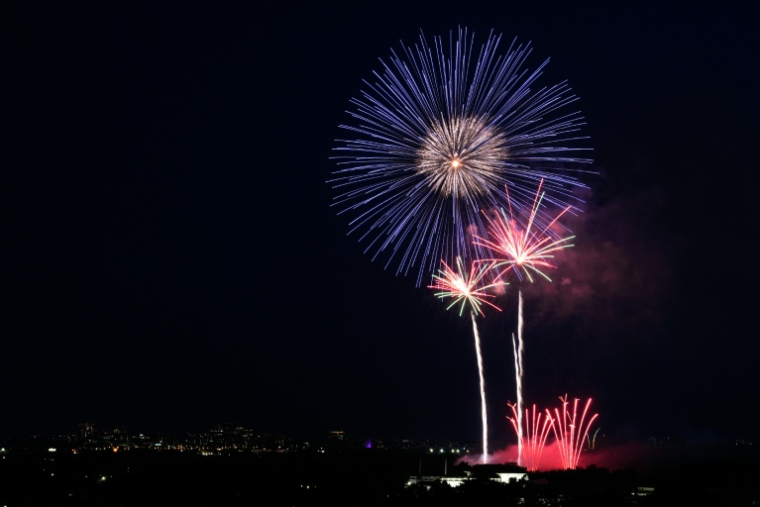 Les feux d'artifice célébrant la fête nationale américaine le 4 juillet 2025 à Washington ( POOL / Alex Brandon )