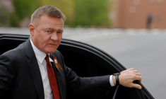 L'ex-ministre russe des transports Roman Starovoït, arrivant au Kremlin à Moscou le 7 mai 2025. ( POOL / Maxim Shemetov )