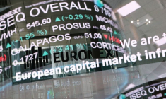 La bourse Euronext dans le quartier d'affaires de La Défense à Paris
