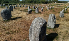 Les Mégalithes de Carnac, le 4 juillet 2025 dans le Morbihan ( AFP / Damien MEYER )