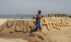 Portuguese-speaking Angola which has a long stretch of Atlantic Ocean coastline ( AFP / MARCO LONGARI )