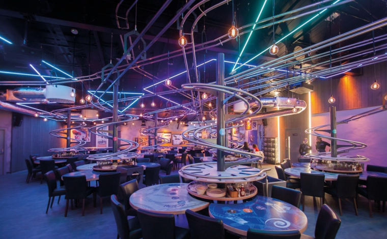 Le restaurant Hyperloop au Futuroscope, un parc de Compagnie des Alpes. (crédit photo : Compagnie des Alpes / )
