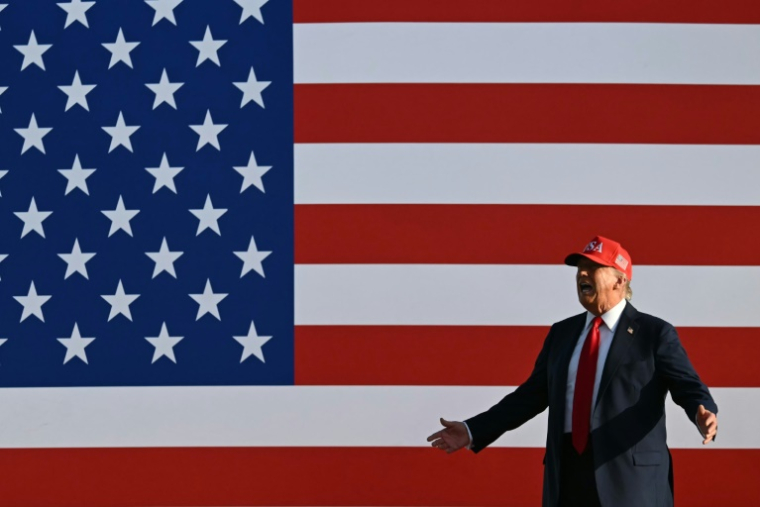 Donald Trump à Des Moines, dans l'Iowa, le 3 juillet 2025 ( AFP / ANDREW CABALLERO-REYNOLDS )