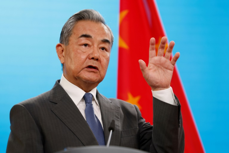 Le ministre des Affaires étrangères chinois Wang Yi le 3 juillet 2025 à Berlin ( AFP / Odd ANDERSEN )