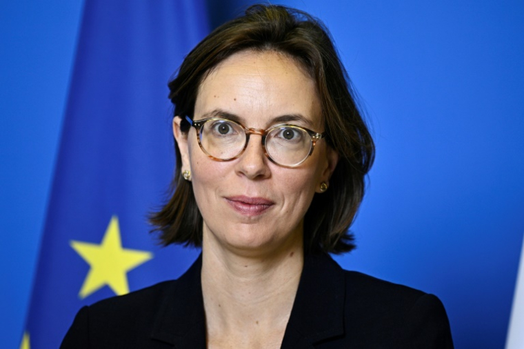 La ministre des Comptes publics Amélie de Montchalin à Paris le 26 juin 2025 ( AFP / JULIEN DE ROSA )