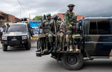 FILE PHOTO: M23 officials attend at the opening ceremony of CADECO in Goma